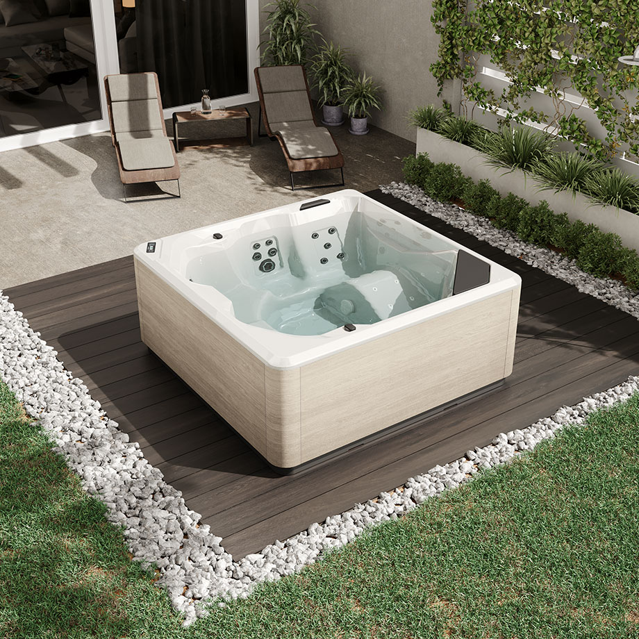 Foto Geniet het hele jaar van wellness in je tuin met een Outdoor SPA FotoGeniet het hele jaar van wellness in je tuin met een Outdoor SPA